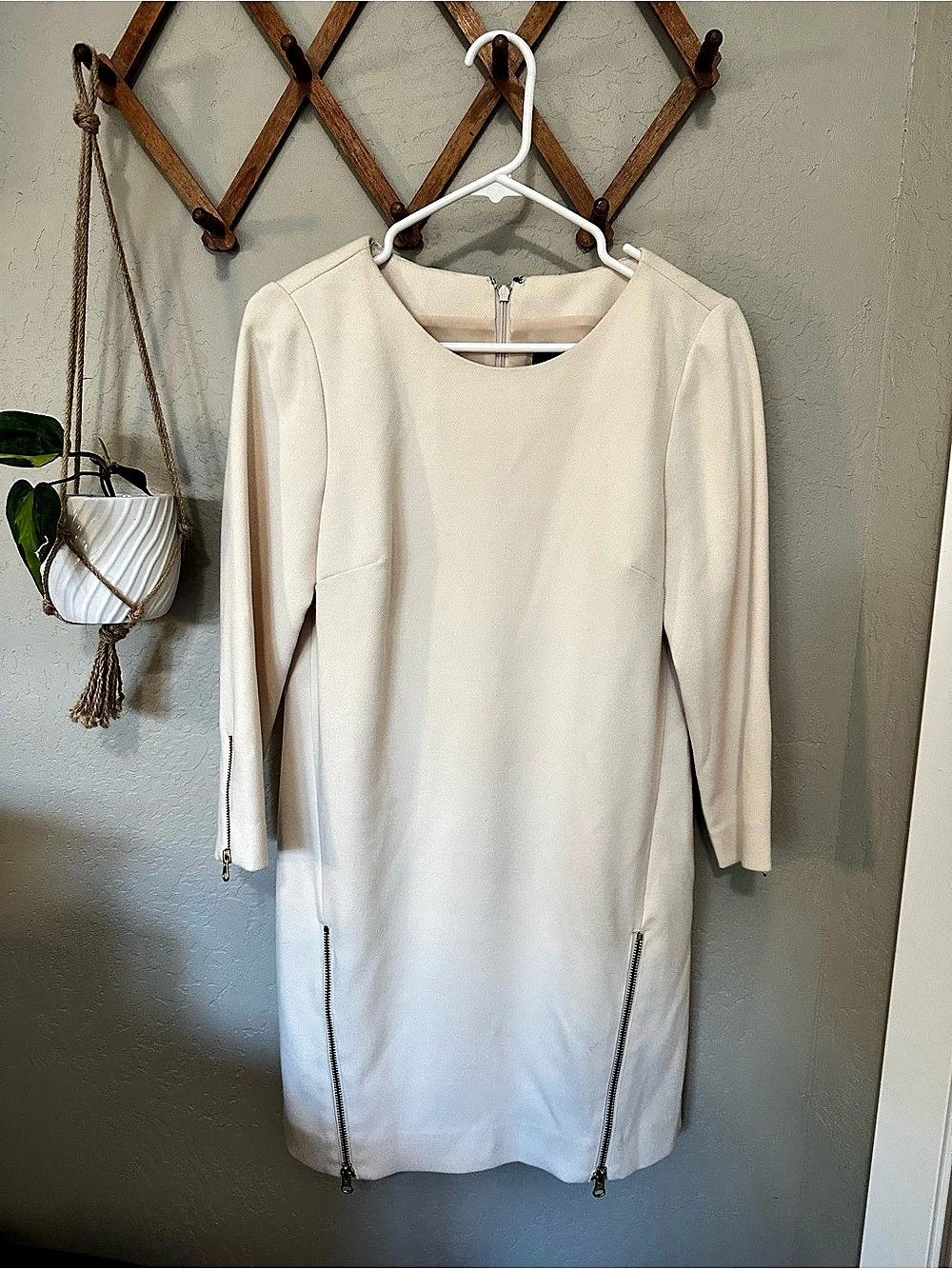 J.Crew MIDI Dress in Cream Size 4